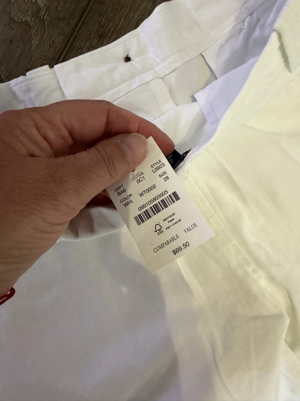 J. Crew White Flat Front Cotton Shorts - Picture 7 of 8